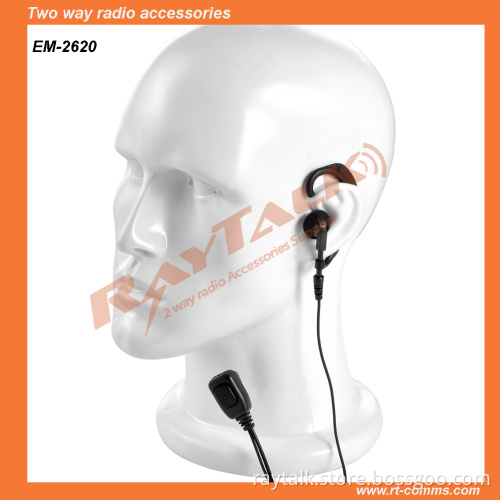 Two Way Radio Earpiece Earhook with Inline Ptt (EM-2620)